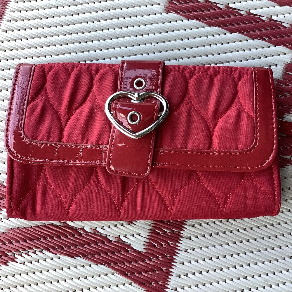 Wallet with hearts